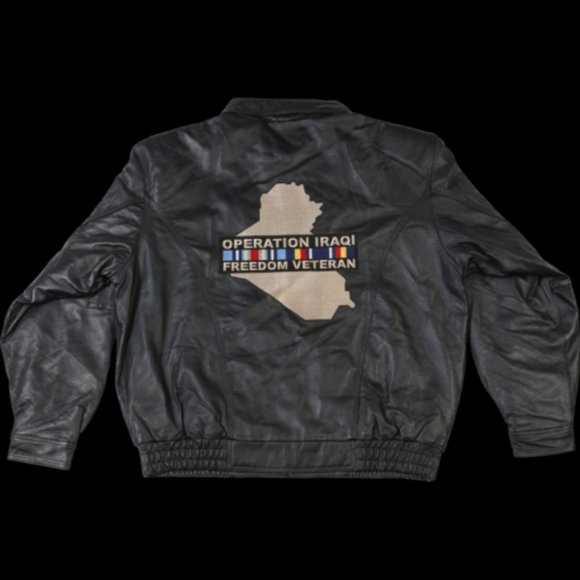 Operation Iraq Freedom Veteran Leather Jacket